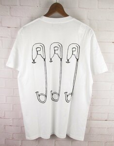 LST9955 JUDY BLAME ジュディーブレーム DSM Safety Pin ポケット付き Tシャツ XL 未使用 ホワイト