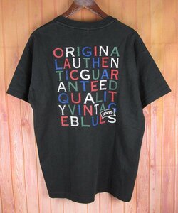 LST9975 Levi's リーバイス 90s Tシャツ USA製 ブラック系（クリックポスト可）