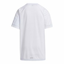 新品★adidas アディダス★130★快適素材!!★ビッグロゴ★半袖Ｔシャツ(白)・ハーフパンツ(ネイビー)★上下★即決★ラスト1_画像6