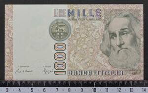 外国紙幣 イタリア 1982年 未使用 1000リラ