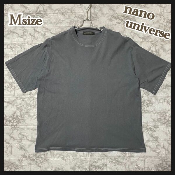 古着 半袖Tシャツ トップス メンズ ナノユニバース nano universe 無地 シンプル レディース兼用 