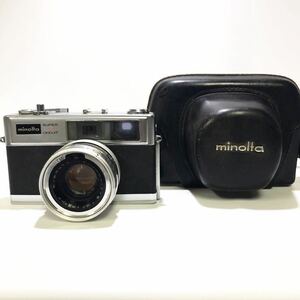 MINOLTA ミノルタ SUPER 3 CIRCUIT Hi-MATIC 11 フィルムカメラ ボディ 銀 シルバー 革ケース付き ■C016