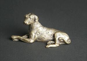 銅製 犬 インテリア オブジェ 置物 小物 アンティーク 装飾 ミニチュア 真鍮 ブロンズ 雑貨 犬 ドッグ dog イヌ 2778