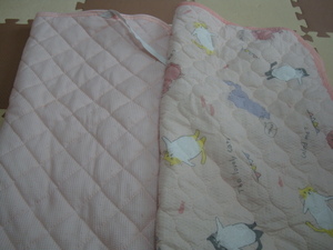  pink plain 2 pieces set baby futon for bed pad pad sheet 70×120. daytime . futon cold sensation .... west pine shop 