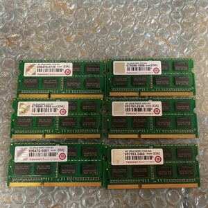 Transcend 4GB 2Rx8 DDR3 1333 SO 6枚セット