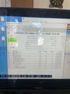 使用時間不明SAMSUNG SSD SM841 ｍSATA 128GB