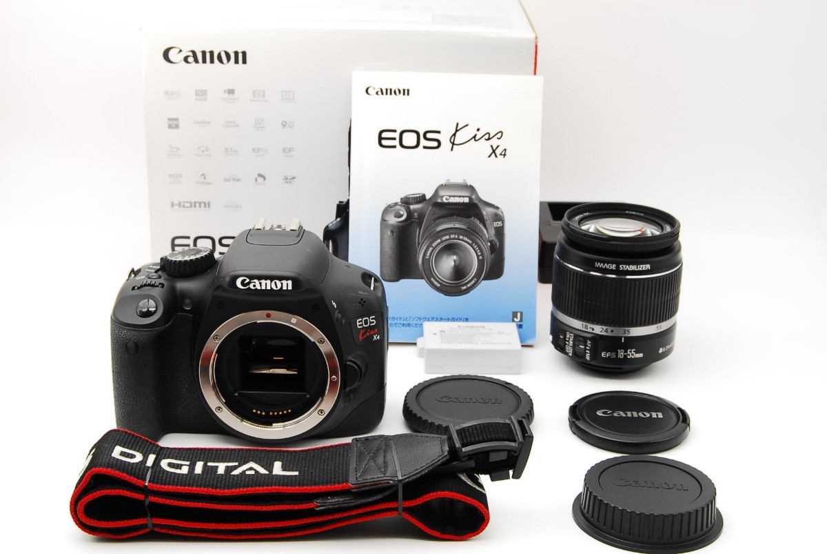 大人気定番商品 Canon EOS KISS X4 EF-S18-55 IS レンズキット