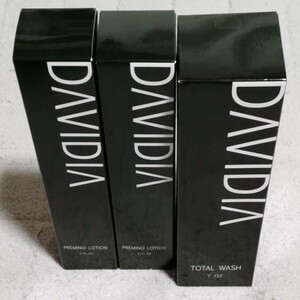 DAVIDIA3本セット頭皮保湿ダビディア★プレミノローションメンズ化粧水150ml5FLOZ★トータルウォッシュメンズシャンプースカルプケア7OZ髪