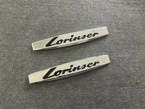 ★Lorinser メルセデス・ベンツ★07★ 金属ステッカー エンブレム デカール 2枚セット 車用装飾 プレート スクラッチを隠す シール装飾