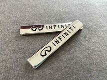 ★インフィニティ INFINITI★F24★ 金属ステッカー エンブレム デカール 2枚セット 車用装飾 プレート シール装飾 スクラッチを隠す_画像3