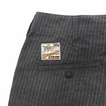 G04143 新品 Schott perfecto/ピンストライプ ワークパンツ 【サイズ：34】 グレー PINSTRIPE WORK PANTS ショット_画像6