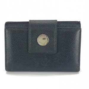 Bvlgari Bvlgari 22254 Bulgari Bulgari Card Card Case Sera Learn Black Brank Brand Brand Management YK33187