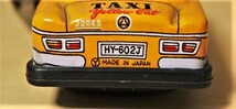 ■ ね-863　タクシー 玩具 中古 ぜんまい式 日本製 ビンテージ おもちゃ ミニカー 色：オレンジ系_画像6