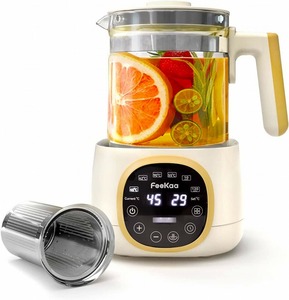 【新品】Feekaa 1.3L 電気ケトル 72時間 保温機能 37度～95度 温度調節 粉ミルク お茶 紅茶 コーヒー FK-BB-02 家電 耐熱ガラス タイガー
