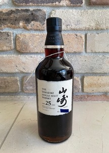 【希少品】THE YAMAZAKI SINGLE MALT WHISKY 25YEARS/ 山崎シングルモルトウィスキー25年【箱入り】ベロアケース