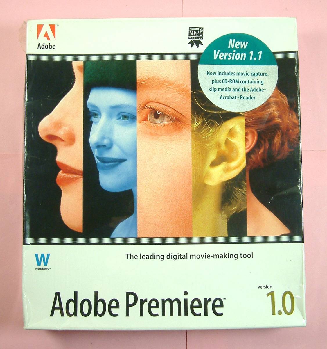 【3116】 Adobe Premiere v1.1 English Retail New Sealed アドビ プレミア 英語版 新品 未開封 ビデオ編集ソフト ムービー制作 映像 動画