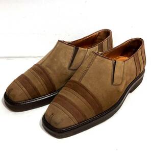 (. tree ) Italy made FUTABAYA/ Futaba yan back leather slip-on shoes Loafer shoes 38 approximately 24cm brown group shoes 