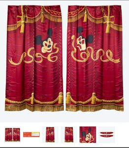 * Mickey Mouse Revue curtain Disney 40 anniversary new goods unopened 