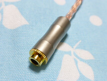 4.4mm5極 (メス) → XLRコネクタ 4ピン 変換ケーブル PCOCC 16芯 ブレイド編み 16cm WM1A / 1Z ZX300 Fiio M15 ZX507 Cayin N8 R2R2000_画像6