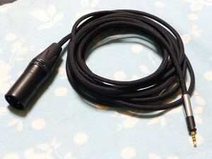 SENNHEISER HD598 HD599 ロック機構付き MOGAMI 2944 300cm XLRコネクタ 4ピン かなり長め ( 6.3mm プラグ 可) HD558 HD595 HD569 HD579