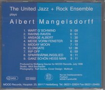 THE UNITED JAZZ + ROCK ENSEMBLE / PLAYS ALBERT MANGELSDORFF（輸入盤CD）_画像2