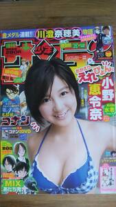 （ZM‐3）　週刊少年サンデー　2012年6月27日号 NO.28　　表紙・巻頭グラビア・ピンナップ＝小野恵令奈