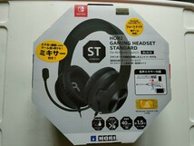 送料無料　中古　ホリ　ゲーミングヘッドセット スタンダード for Nintendo Switch ブラック NSW-186　フォートナイト他対応　スマホ通話_画像1