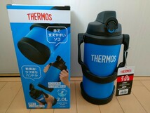 送料無料　新品未使用　THERMOS　真空断熱スポーツジャグ　2.0L サーモス ブルー　保冷専用　【今季7月初めに購入】部活　大容量　_画像1