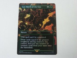 MTG 美品 【エント最後の進軍（ボーダーレスFOIL）】 （神話レア） 指輪物語：中つ国の伝承 LTR 英 2枚迄