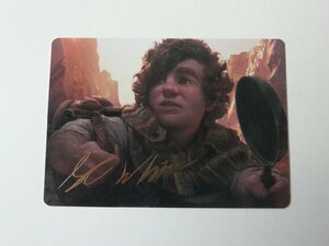 MTG 美品 【忠実なる従者、サム（58/81）】 （箔押しサイン入りアートカード） 指輪物語：中つ国の伝承 LTR 英 2枚迄