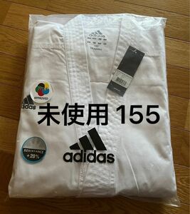 未使用 未着用 adidas アディダス 155 空手 道着 道衣 綿100% 上下 セット 武道