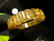 ★天然宝石★超高級★★タイチン金ルチル★10Aバングル巨大 14mmX8mm★ｔa1193_画像5