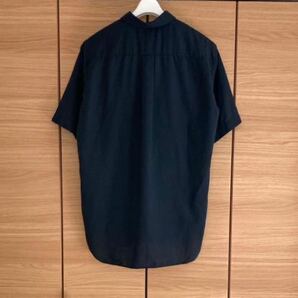 COMME des GARCONS HOMME DEUX 半袖 ポリ縮絨シャツ コムデギャルソン オム ドゥ CDG HOMME SHIRT FOREVER BLACK PLAY JUNYA WATANABE MANの画像2