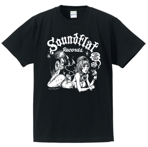 ROCKIN JELLY BEAN ロッキンジェリービーン Soundflat Records Sound flat girl T-shirts 新品即決 送料無料 国内正規 L BLACK 