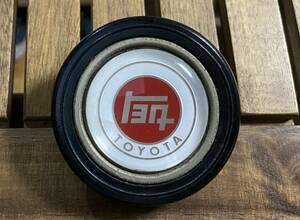 激レア 当時物 トヨタ 旧ロゴ ホーンボタン 旧車 昭和 レトロ ビンテージ ◆ MOMO INDY NARDI ok ◆ JDM TOYOTA “TEQ” Logo Horn Button