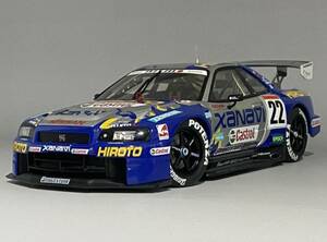 1円〜 AUTOart 1/18 Nissan Skyline GT-R JGTC 2001 #22 NISMO Xanavi Hiroto ◆ Michael Krumm / Tetsuya Tanaka ◆ JDM 日産 GT-R R34