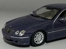 Minichamps 1/43 Mercedes Benz CL500 Coupe Azurit Blue 1999 C215 ◆ Black Box | Limited Edition ◆ ミニチャンプス 430 038025_画像6