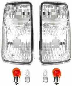  Nissan Safari Y60 latter term inner chrome plating crystal corner lamp left right set light WRGY60 WGY60 VRGY60 free shipping 