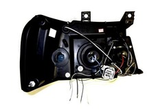 送込 フォード エクスペディション 03-06y 日本光軸仕様 インナーブラック LEDイカリング プロジェクター ヘッドライト 左右_画像3