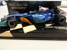 ザウバー・ペトロナスC24　ジャック・ヴィルヌーヴ　2005　【PMA　1/43　ミニチャンプス　F1ミニカー】_画像6