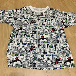 モブスタイル　スパイダーマン　Tシャツ機械