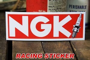 NGK ロゴ ステッカー ◆ シール 点火プラグ エヌジーケー スパークプラグ JTGA88