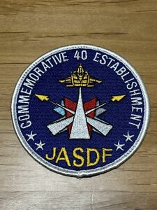 航空自衛隊　創設40周年記念　ワッペン パッチ JASDF 空自　戦闘機