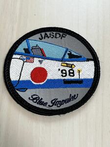 即決あり　航空自衛隊　ブルーインパルス　1998年　反射材使用　ツアー　ワッペン パッチ JASDF 空自　松島基地