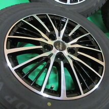 良品 オデッセイ 215/60R16 冬用2021年バリ山スタッドレス 85-90%山 ダンロップWINTERMAXX03 4本 5穴PCD114.3 +50 ヴェゼル CX-3 中古新潟_画像2