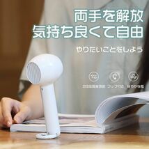 999円 扇風機 ピンク 手持ち USB扇風機 ハンディ 小型 充電 式 usb fan 超強風 静音 風量2段階調節 長時間連続使用 2000mAh大容量_画像3