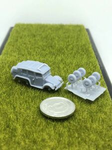 1/144 レジンキット　未塗装　WWⅡ ドイツ軍　クルップ・プロッツェ Kfz.19 電話通信車　前期型ワールドタンクミュージアム　【同梱可能】