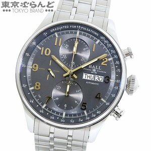 101677488 ボールウォッチ トレインマスター パルスメーター2 CM3038C-SJ-GY SS グレー クロノグラフ 腕時計 メンズ 自動巻 オートマチック