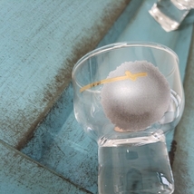 日本製　東洋佐々木ガラス　創作デザイン　冷酒グラス　カップ　ぐい飲み　デザートにも　おしゃれな食器６客セット_画像3