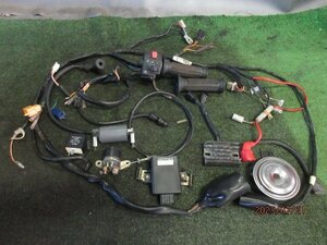 EN125-2A（LC6PCJK6260***）純正電装部品セットASSY☆作動OK！ハーネスイグナイターIGコイルスイッチ類等、割れ大きな変形無し！倹GN125F